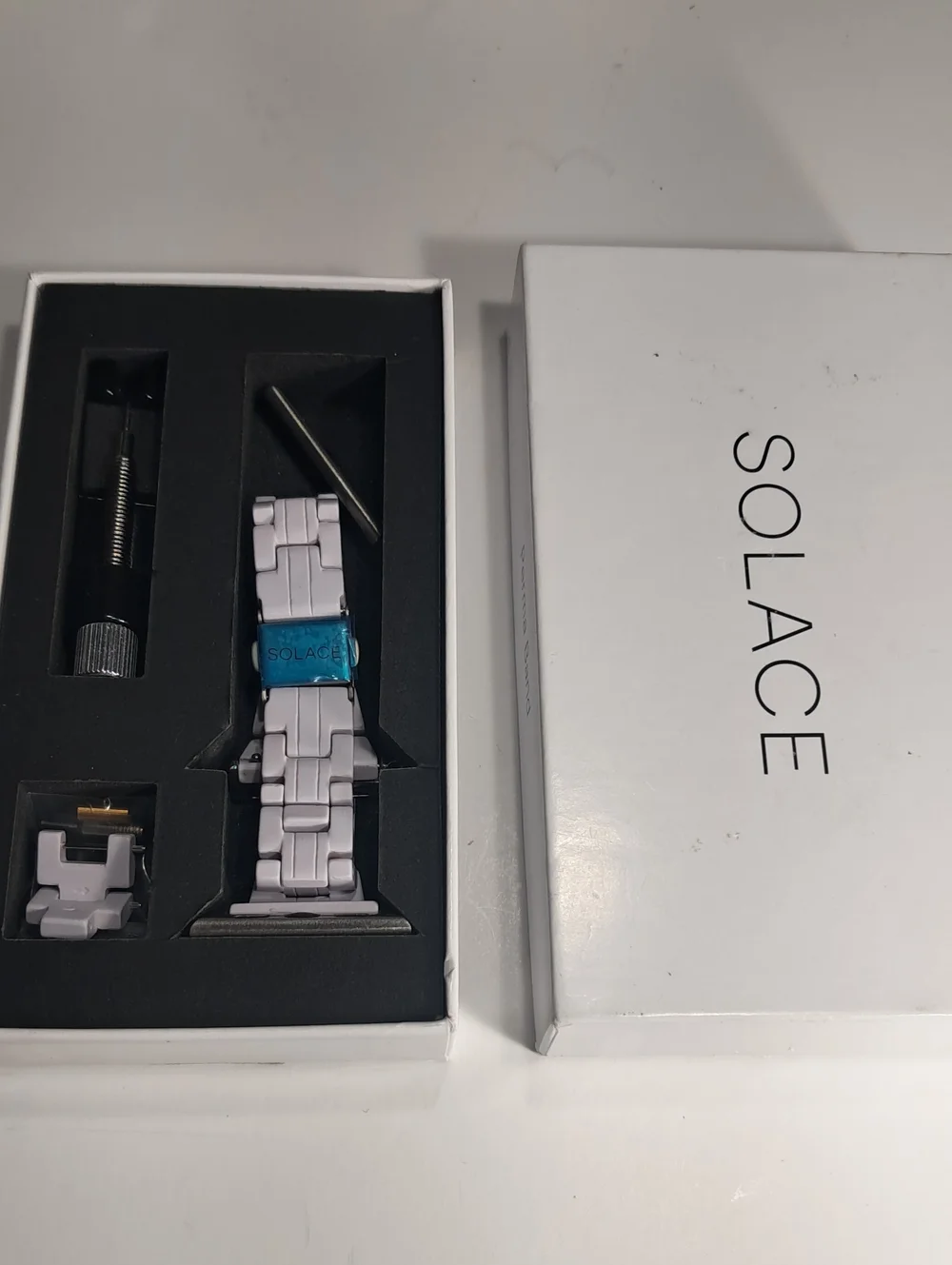 Solace Slim Perma Band for Apple Smart Watch - white